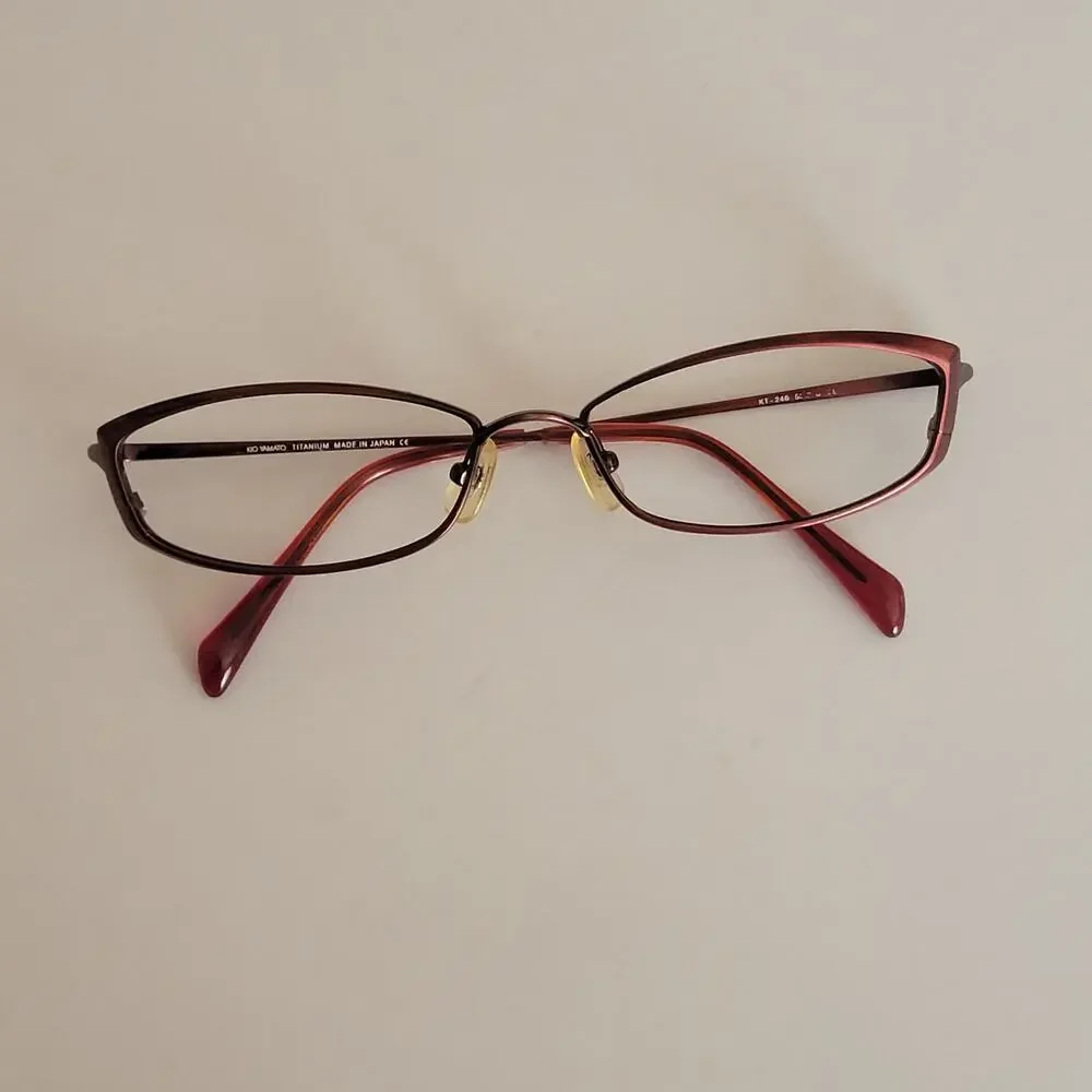 KIO YAMATO KT-246 Eyeglasses Frame Titanium Made in  Japan 52x15x130